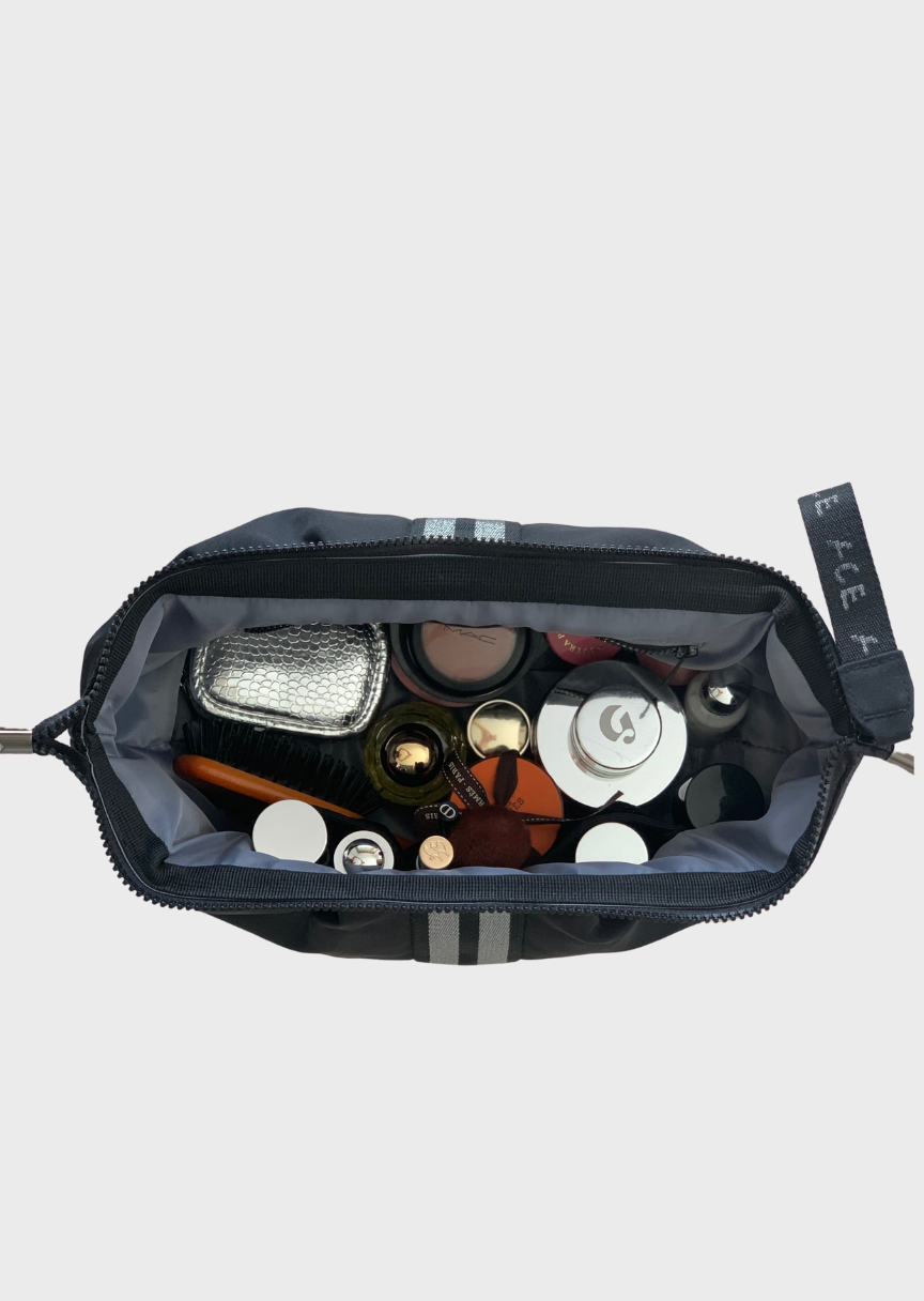ACE Sustainable Cosmetic Bag Econyl Black bottom view